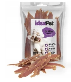 IdeaPet Przysmak dla Psa Filet z Kaczki 500g