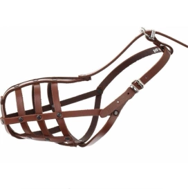 Dino Kaganiec Dla Psa Skórzany Brąz Spaniel Mały 8