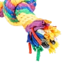 Duvo+ Zabawka dla Psa Sznur Tęczowy 3 Węzły 63cm