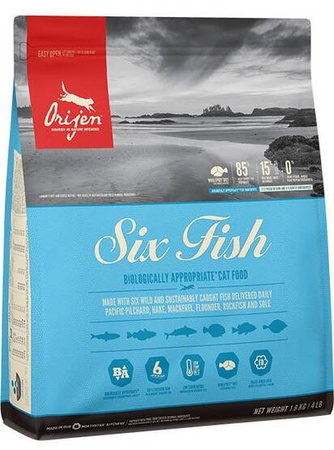 Orijen Cat 6 Fish Sucha Karma dla Kota Ryby 1,8kg