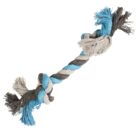 Duvo+ Zabawka dla Psa Sznur 2 Węzły Niebieski 15cm