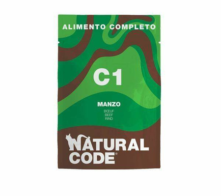 Natural Code Kot Saszetka 70g C1 Wołowina