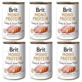 Brit Karma Monoproteinowa dla Psa Indyk Batat 6x400g