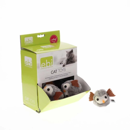Ebi Zabawka Dla Kota Wibrująca Sowa 7,6cm