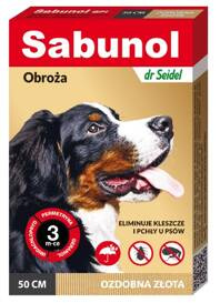 Sabunol GPI Obroża Na Pchły Kleszcze Dla Psa Złota 50cm