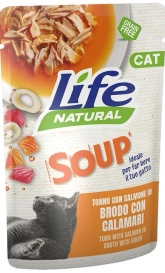 Life Cat Natural Zupa dla Kota Tuńczyk Łosoś Kalmary 60g