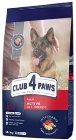 Club 4 Paws Active Karma Dla Psa Aktywnego Kurczak 14kg