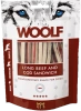 Woolf Przysmak Pies Long Beef&Cod Sandwich - Wołowina z Dorszem paski, 100g