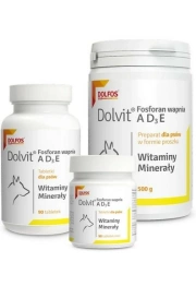 Dolfos Dolvit Fosforan Wapnia AD3E 90 Tabletek dla Psa