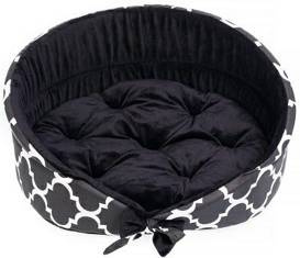 Diamsil London Miś Legowisko dla Psa Czarne 47x38x25cm