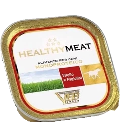 Healthy Karma Dla Psa Mono Cielęcina Zielona Fasolka Tacka 150g