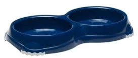 Yarro Miska Dla Kota Plastikowa Podwójna Granat 2x0,2l