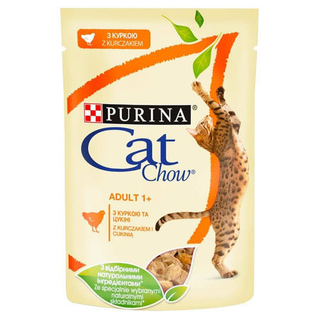 Purina Cat Chow Saszetka 85g Kurczak Cukinia W Galaretce