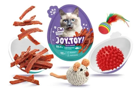 Joy&Toy Jajko Niespodzianka dla Kota Tuńczyk+Zabawka 20g