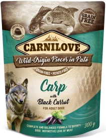 Carnilove Pies Saszetka 300g Carp & Black Carrot / 12, karma dla psa