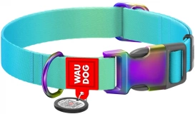 WAUDOG Obroża Dla Psa Gradient Niebieska L 2,5/33-49cm