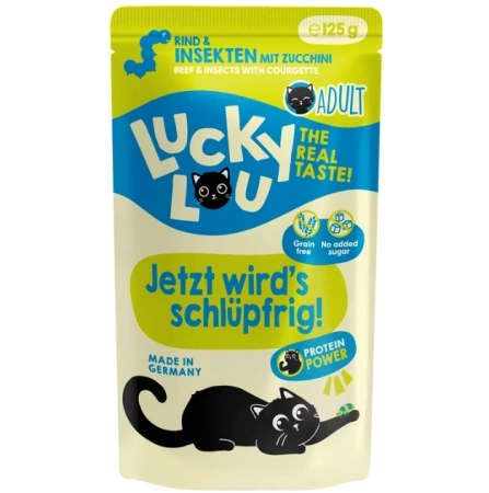 Lucky Lou Karma Dla Kota Wołowina Owady 16x125g