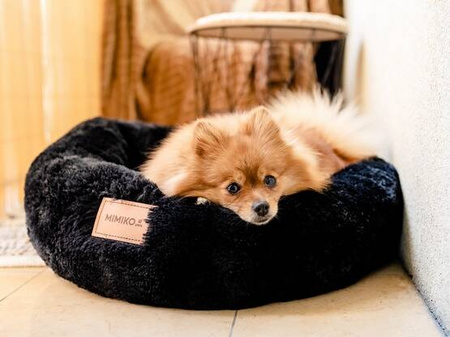 MIMIKO Pets Legowisko Dla Psa Owal L 60cm Czarne