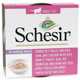 Schesir in Broth Karma Dla Kota Tuńczyk Kurczak Ryż 85g
