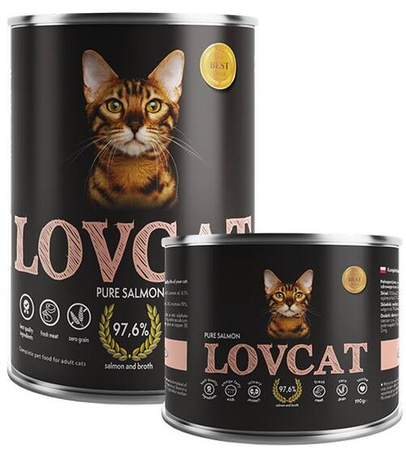 Lovcat Karma Dla Kota Pure Łosoś 190g