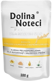 Dolina Noteci Pies 100g Junior Żołądki / Kurczaka /Saszetka