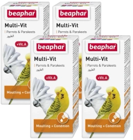Beaphar Multi-Vit Witaminy dla Papug 4x20ml