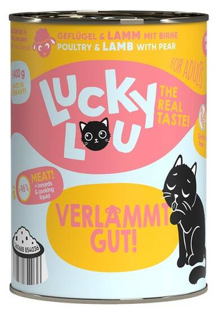 Lucky Lou Karma Dla Kota Drób Jagnięcina 400g