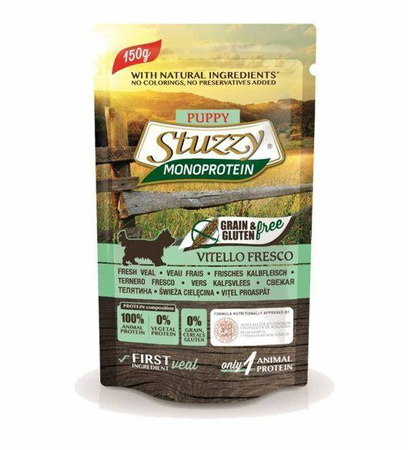 Stuzzy Mokra Karma Monoproteinowa dla Szczeniąt Cielęcina 150g