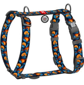 WAUDOG Nylonowe Szelki Dla Psa Pomarańcze Adresówka QR M