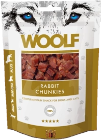 Woolf Przysmak Pies Rabbit Chunkies, 100g