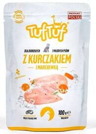 TUF TUF Karma dla psa Kurczak z Marchewką 100g