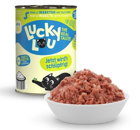 Lucky Lou Karma Dla Kota Wołowina Owady 400g
