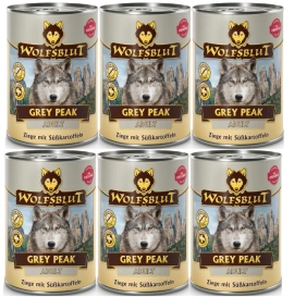 Wolfsblut Grey Peak Mokra Karma dla Psa Koza Batat 6x395g
