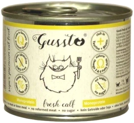 Gussto Karma Dla Kota Alergika Cielęcina 200g