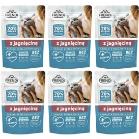 Frendi Mokra Karma dla Kota Jagnięcina Sos 6x100g