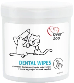 Over Zoo Dental Wipes Chusteczki do Zębów dla Psa Kota 50szt