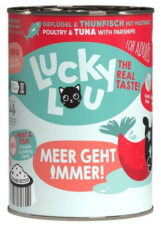 Lucky Lou Karma Dla Kota Drób Tuńczyk Puszka 400g