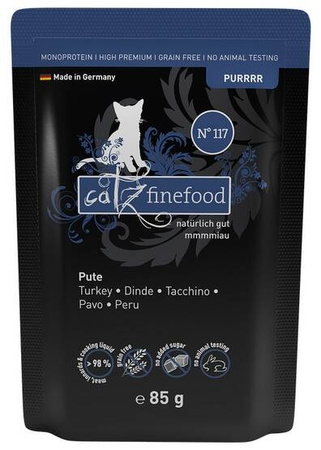 Catz Finefood Pur N117 Mokra Karma Dla Kota Indyk 85g