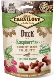 Carnilove Cat Snack Fresh Crunchy Duck+Raspberries 50g