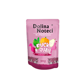 Dolina Noteci Superfood 300g Kaczka, Przepiórka Saszetka, karma dla psa