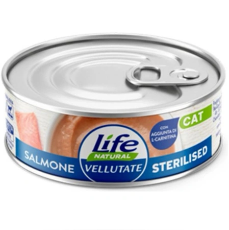Life Cat Vellutate Sterilized Karma dla Kota Łosoś 70g