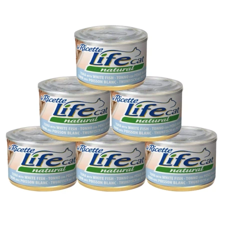 Life Cat Karma Mokra dla Kota Tuńczyk Biała Ryba 6x150g
