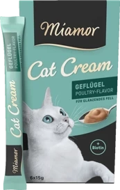 Miamor Cream Przysmak Dla Kota Drób 6x15g