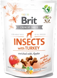 Brit Crunchy Snack Insects with Turkey 200g, przysmak dla psów z indykiem