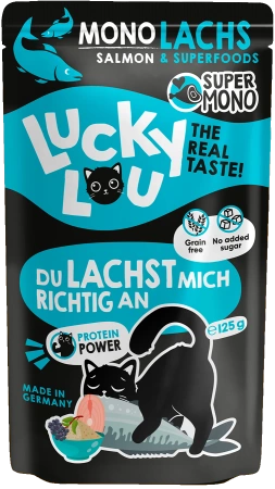 Lucky Lou SuperMono Karma Dla Kota Łosoś 125g