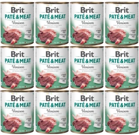 Brit Pate Meat Karma Dla Psa Dziczyzna 12x800g