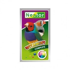 Witaminy dla małych Ptaków Egzotycznych Ogólne Complete 20g Nestor