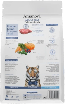 Amanova Delicious Sucha Karma dla Kota Jagnięcina 1,5kg