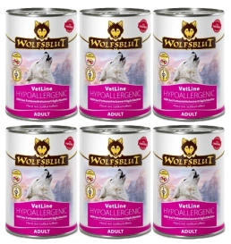 Wolfsblut Dog VetLine Hypoallergenic Karma Dla Psa 6x395g