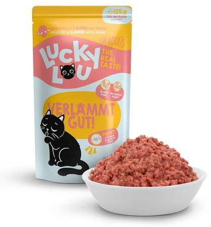 Lucky Lou Karma Dla Kota Drób Jagnięcina 125g